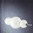 Handgjord upphängningslampa i lager venetianskt glas - Jupiter Viadurini