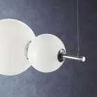 Handgjord upphängningslampa i lager venetianskt glas - Jupiter Viadurini