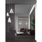 Handgjord venetiansk upphängningslampa i blåst glas - Krystal Viadurini