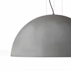Lampa suspension i två toner Ø40x H20x L.cavo100cm stål Ljus Viadurini