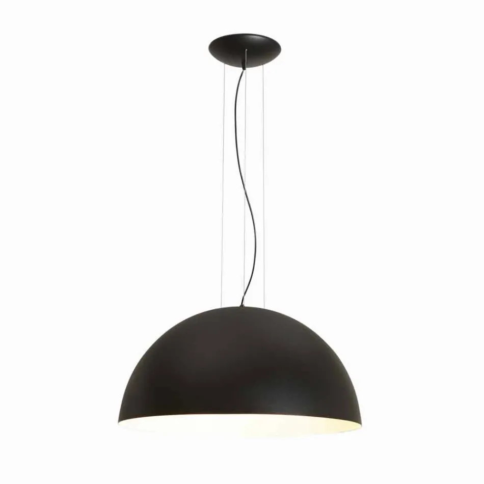 Lampa bicolor suspensions stål, Ø50xh.25xL.cavo100cm, Grace Viadurini