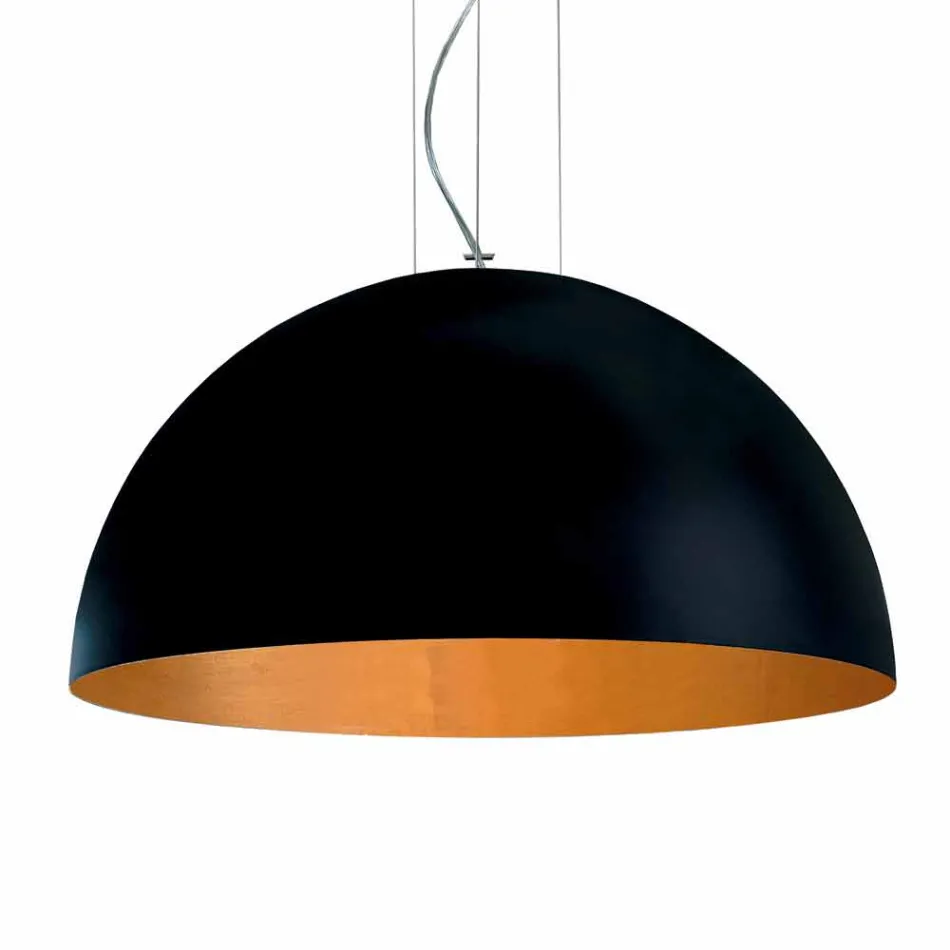 Lampa bicolor suspensions stål, Ø50xh.25xL.cavo100cm, Grace Viadurini
