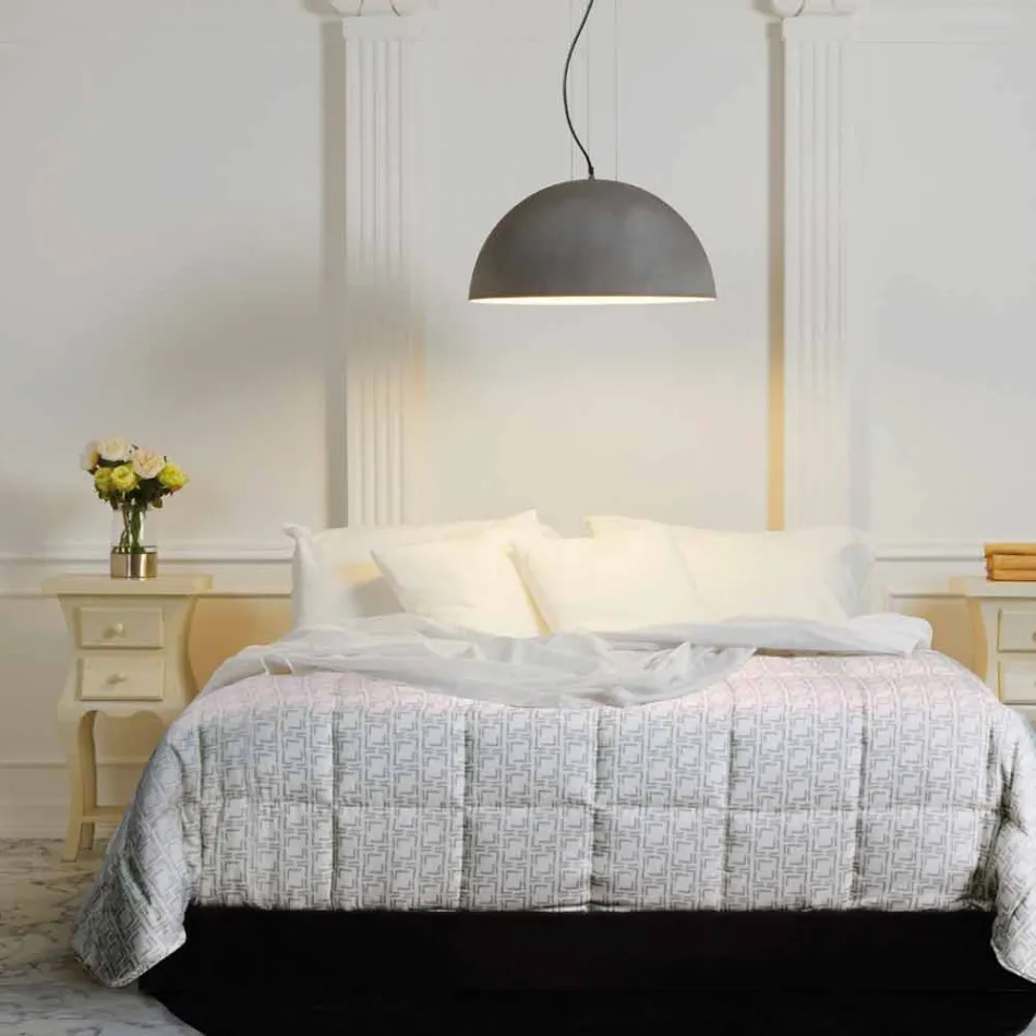 Lampa bicolor suspensions stål, Ø50xh.25xL.cavo100cm, Grace Viadurini