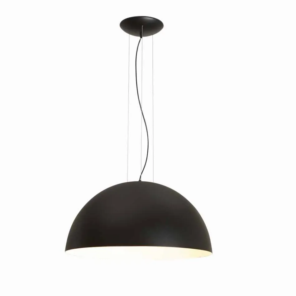 Lampa bicolor suspensions stål, Ø60xh.30xL.cavo100cm, Tara Viadurini