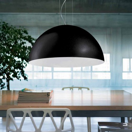Lampa bicolor suspensions stål, Ø60xh.30xL.cavo100cm, Tara Viadurini