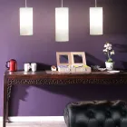 Cylindrisk upphängningslampa i polyeten Tillverkad i Italien - Minervo Viadurini