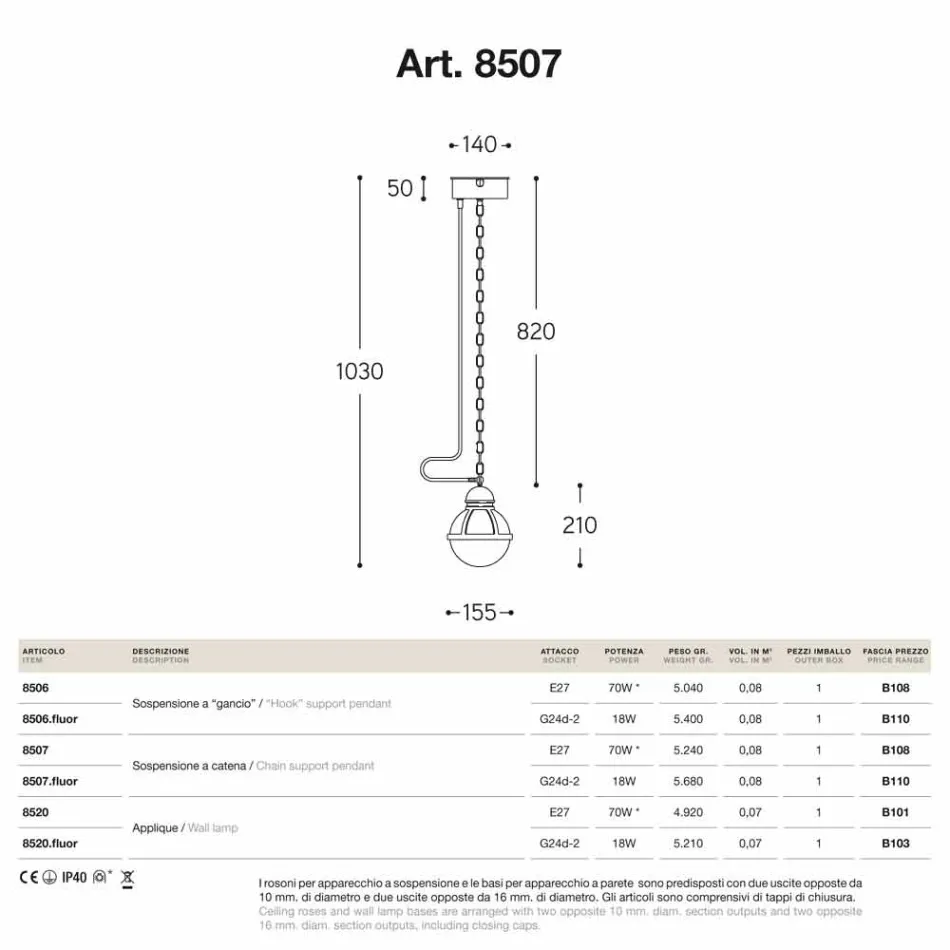 taklampa söm mässing och vitt glas Viadurini