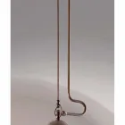 taklampa söm mässing och vitt glas Viadurini