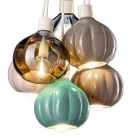 Upphängningslampa med 6 element i keramik och glas Tillverkad i Italien - Afoxe Viadurini