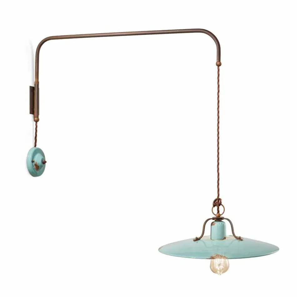 Suspension lampa med riktad arm Sally lantlig stil Viadurini