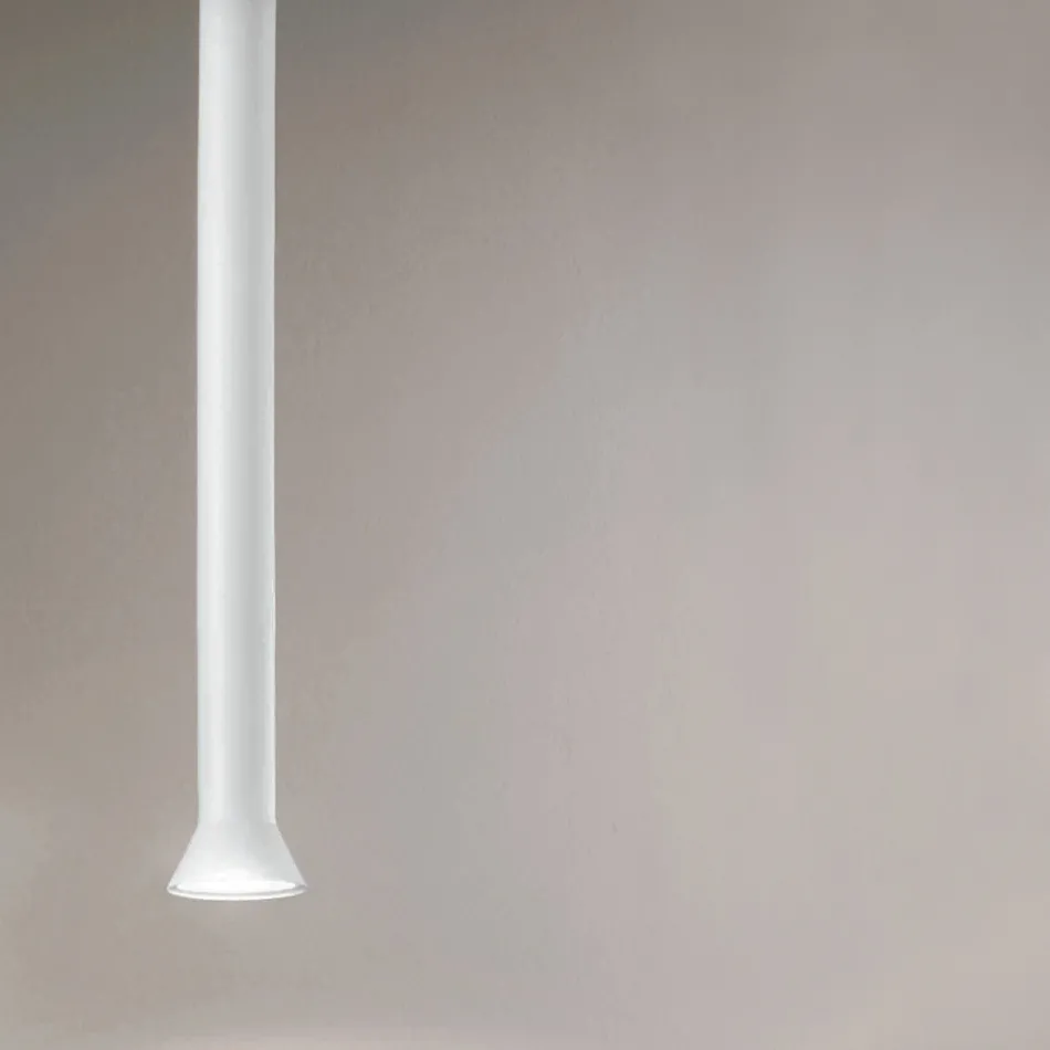 Hänglampa med metallram och justerbara kablar - Björk Viadurini