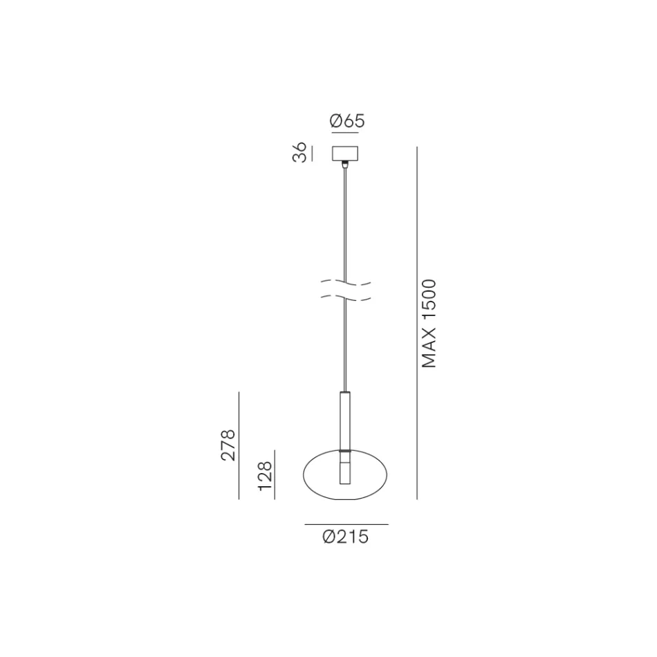Hänglampa med glas i olika former Tillverkad i Italien - Sintonia Viadurini