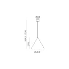 Pendellampa inomhus i grafen eller Marocko Tillverkad i Italien - Regn Viadurini