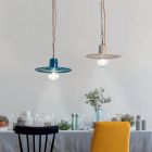 Industriell stil Färgad Keramisk Design Upphängningslampa - Disko Viadurini
