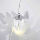 Lampa Design hängande lat, L.55 x P.55cm, Debora Viadurini