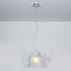 Lampa Design hängande lat, L.55 x P.55cm, Debora Viadurini