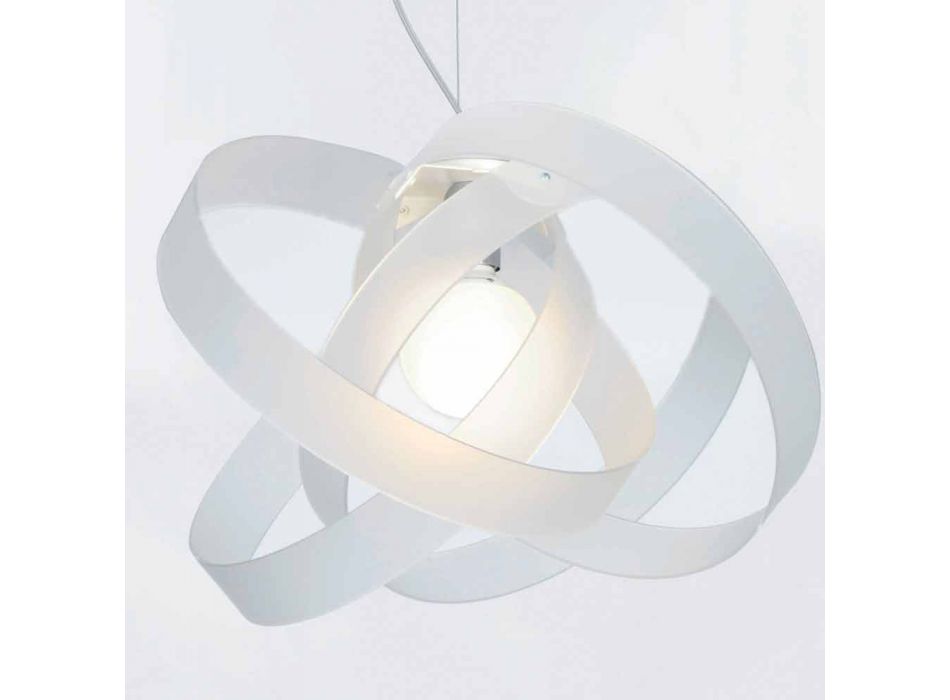 Ljuskrona modern design lat, diam.56cm Ferdi Viadurini