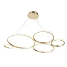 Design Hänglampa för vardagsrum i silver eller guldmetall - Olimpo Viadurini