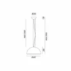 Taklampa rustik design Ø60 cm Galileo Il Fanale Viadurini