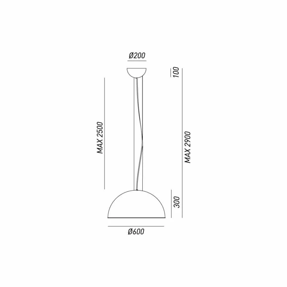 Taklampa rustik design Ø60 cm Galileo Il Fanale Viadurini