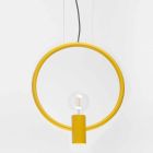 Design upphängningslampa i stål tillverkad i Italien - Delizia Viadurini