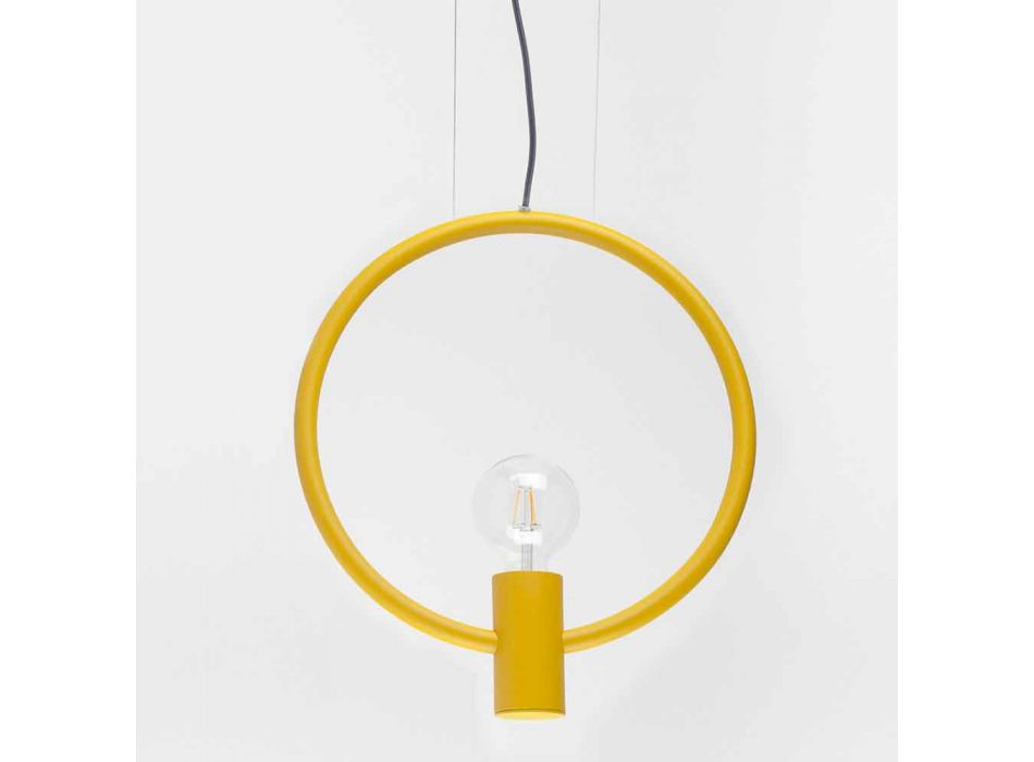 Design upphängningslampa i stål tillverkad i Italien - Delizia Viadurini