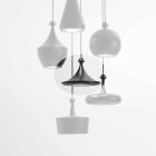 Design Suspension Lamp in Keramics - L1 Paljetter Aldo Bernardi Viadurini