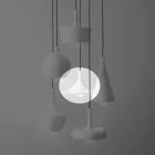 Design Suspension Lamp in Keramics - L1 Paljetter Aldo Bernardi Viadurini