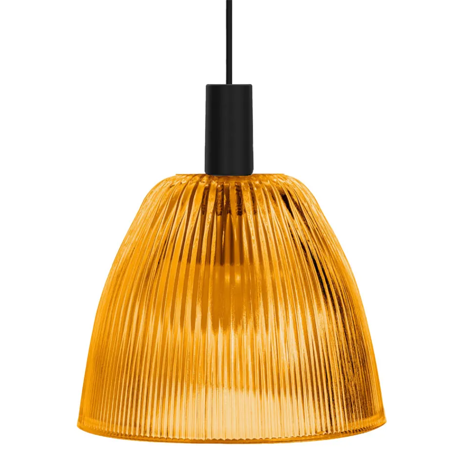 Design Pendellampa i venetianskt glas Tillverkad i Italien - Safir Viadurini