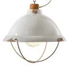 Lampa hantverk industriell design fjädring Clara Viadurini