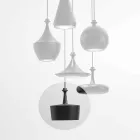 Suspension Lamp du Design in Keramics - L6 Glitter Aldo Bernardi Viadurini