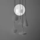 Suspension Lamp du Design in Keramics - L6 Glitter Aldo Bernardi Viadurini