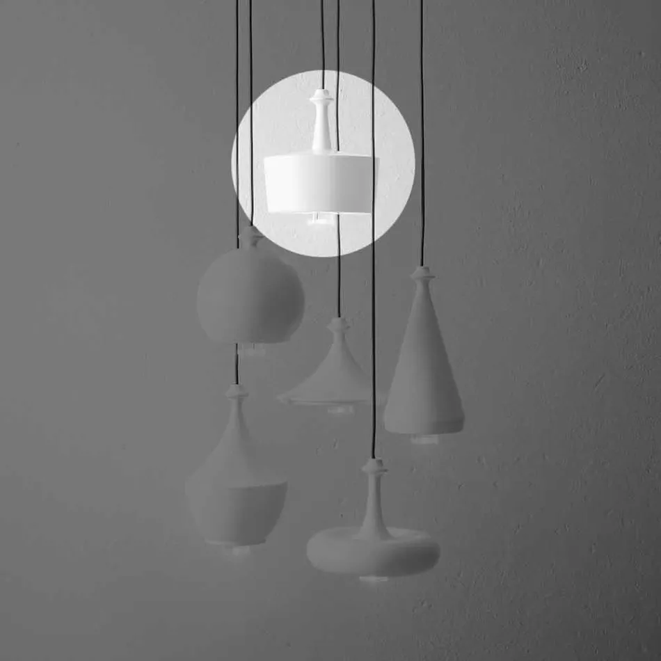 Suspension Lamp du Design in Keramics - L6 Glitter Aldo Bernardi Viadurini