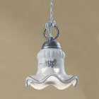 Handmålad Handmålad hänglampa i järn och keramik - Chieti Viadurini