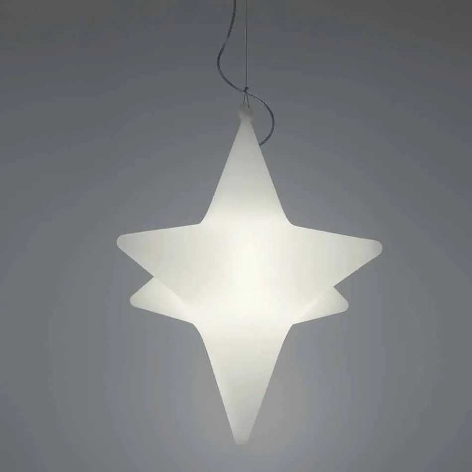 Inomhus Led Star-Shape Suspension Lamp Design av Slide - Sirio Viadurini