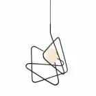 Lampa i modern stål suspension Ø60xh.60xL.cavo200cm, Adele Viadurini