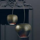 Körsbärsformad keramisk upphängningslampa tillverkad i Italien - körsbär Viadurini
