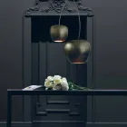 Körsbärsformad keramisk upphängningslampa tillverkad i Italien - körsbär Viadurini