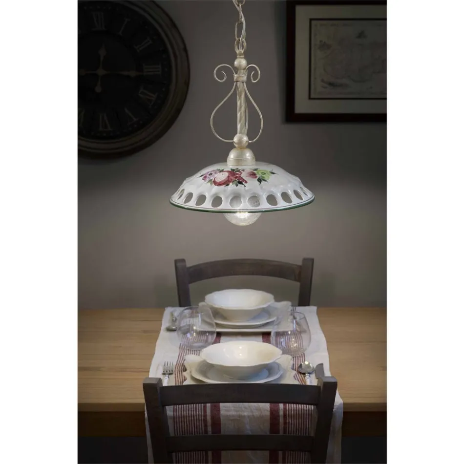 Handgjord keramisk upphängningslampa med Passanastri - Neapel Viadurini