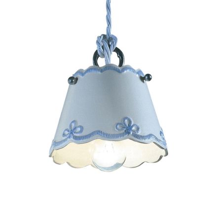 Lampa keramiska lampa med färgade band Ferroluce Viadurini