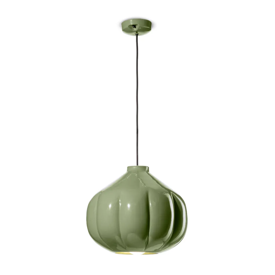 Keramisk hänglampa med 2 ytskikt tillverkad i Italien - Afoxe Viadurini