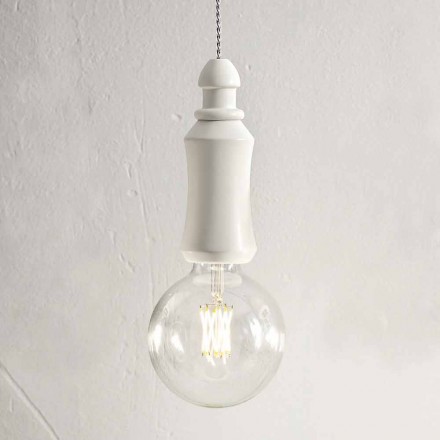 Keramisk upphängningslampa Tillverkad i Italien Design - Ödet Aldo Bernardi Viadurini