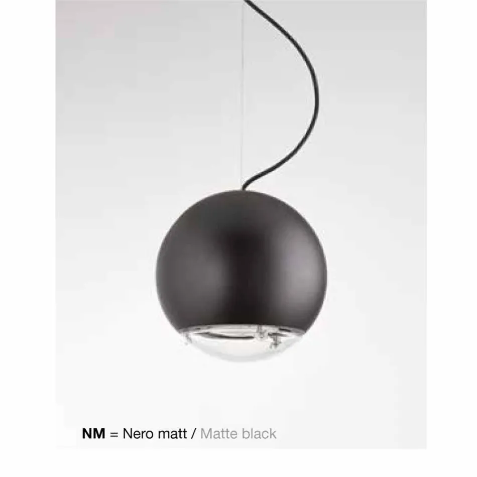 Lampa keramisk suspension klot Aldo Bernardi Viadurini