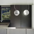 Lampa keramisk suspension klot Aldo Bernardi Viadurini