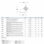 Lampa keramisk suspension Den Lustri 10 Aldo Bernardi Viadurini