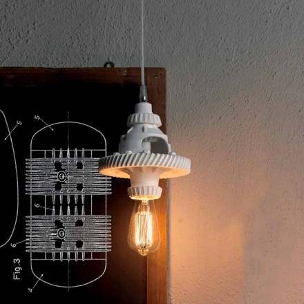 Upphängningslampa i keramik i 3 finish av modern design - futurism Viadurini