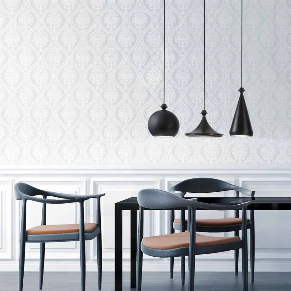 Lampa keramiska suspension lyser 2 Led eller Standard Viadurini