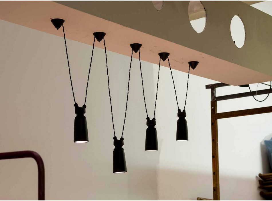 Keramisk hängande lampa för Battersea - Toscot komposition Viadurini