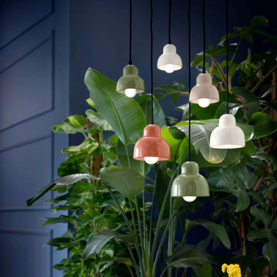 Upphängningslampa i olika ytbehandlingar och storlekar Tillverkad i Italien - Berimbau Viadurini