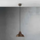 Lampa antik järn suspension bell Virginia Il Fanale Viadurini